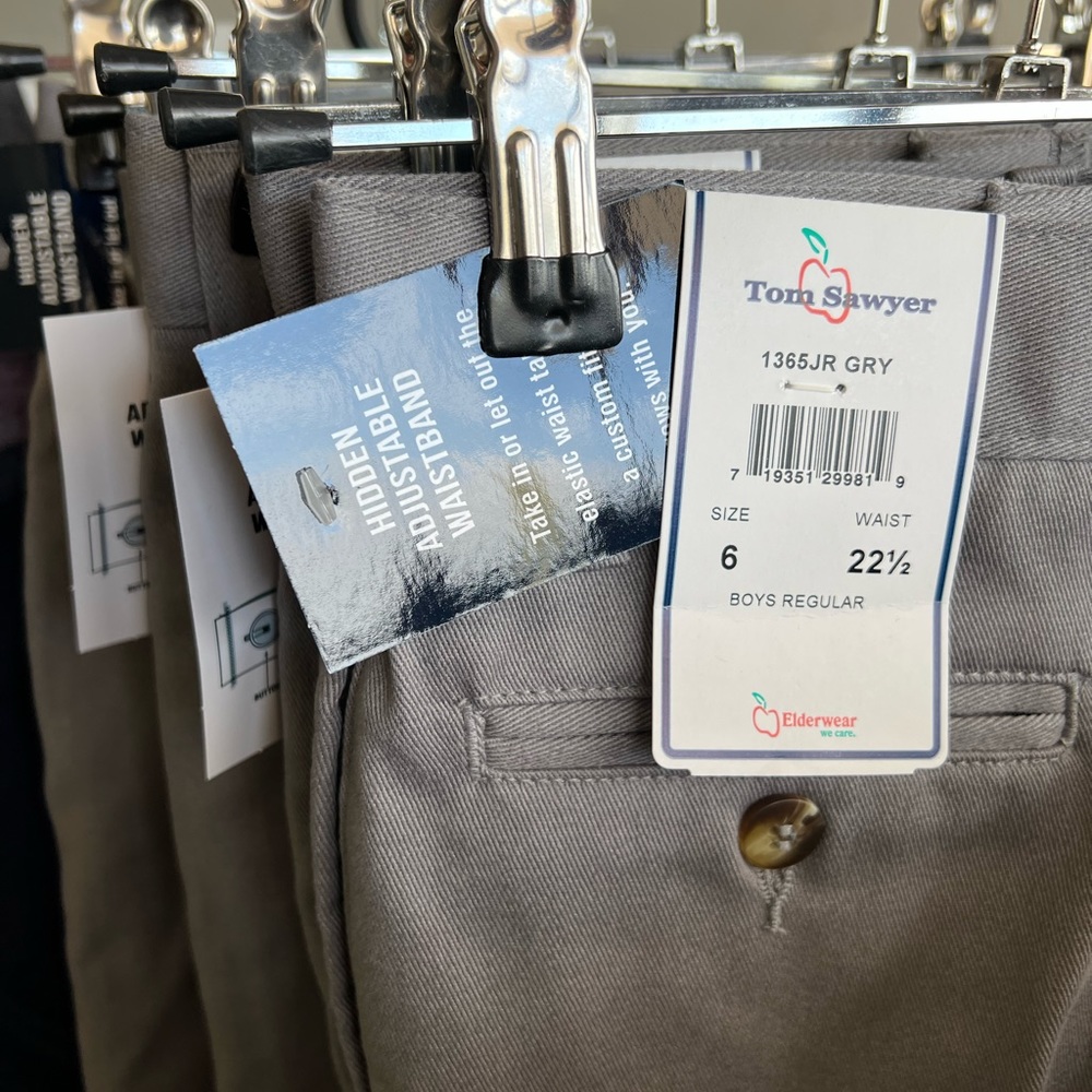 Elderwear Mark Twain boy’s gray shorts